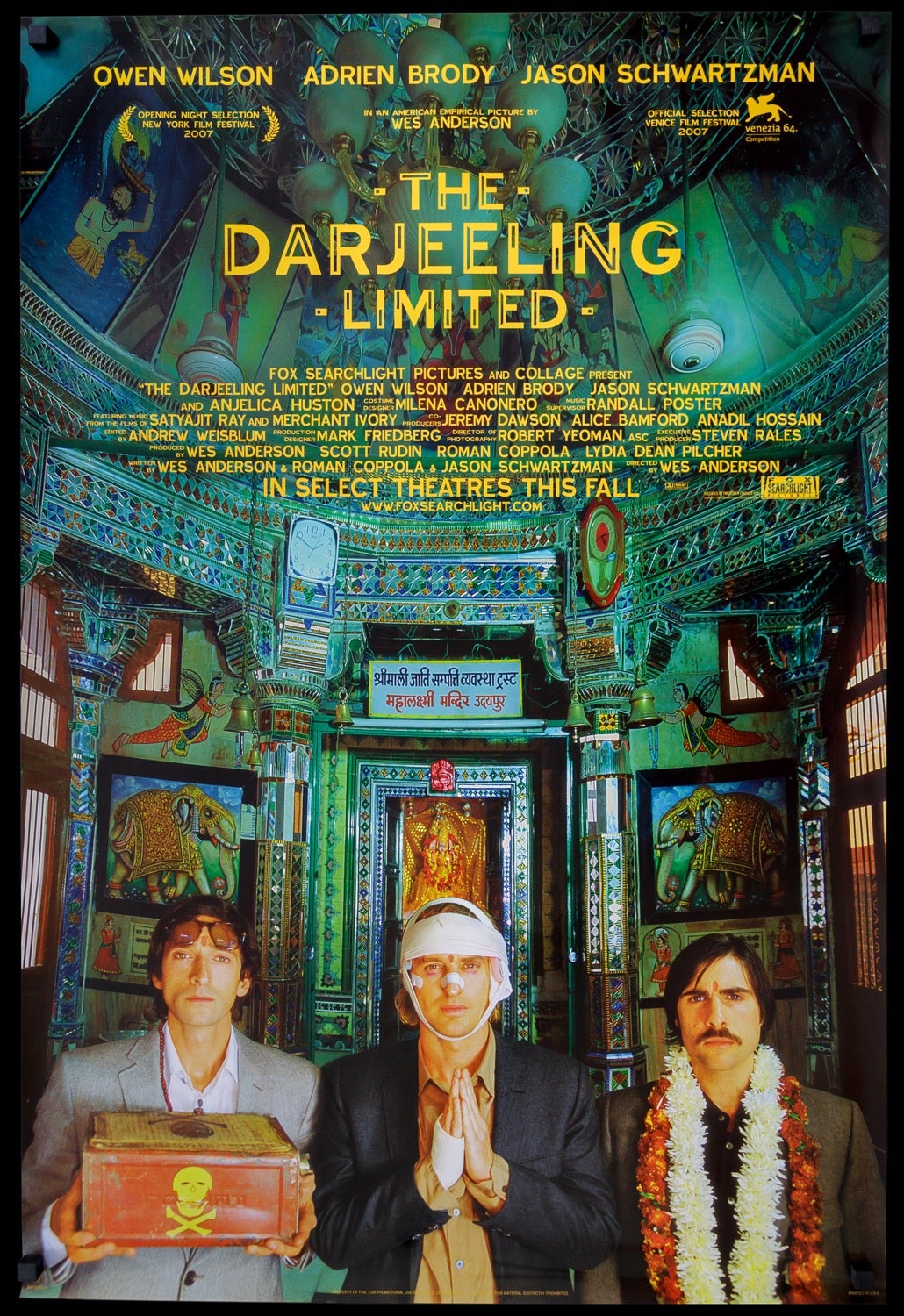 The Darjeeling Limited (2007) Original One-Sheet Movie Poster