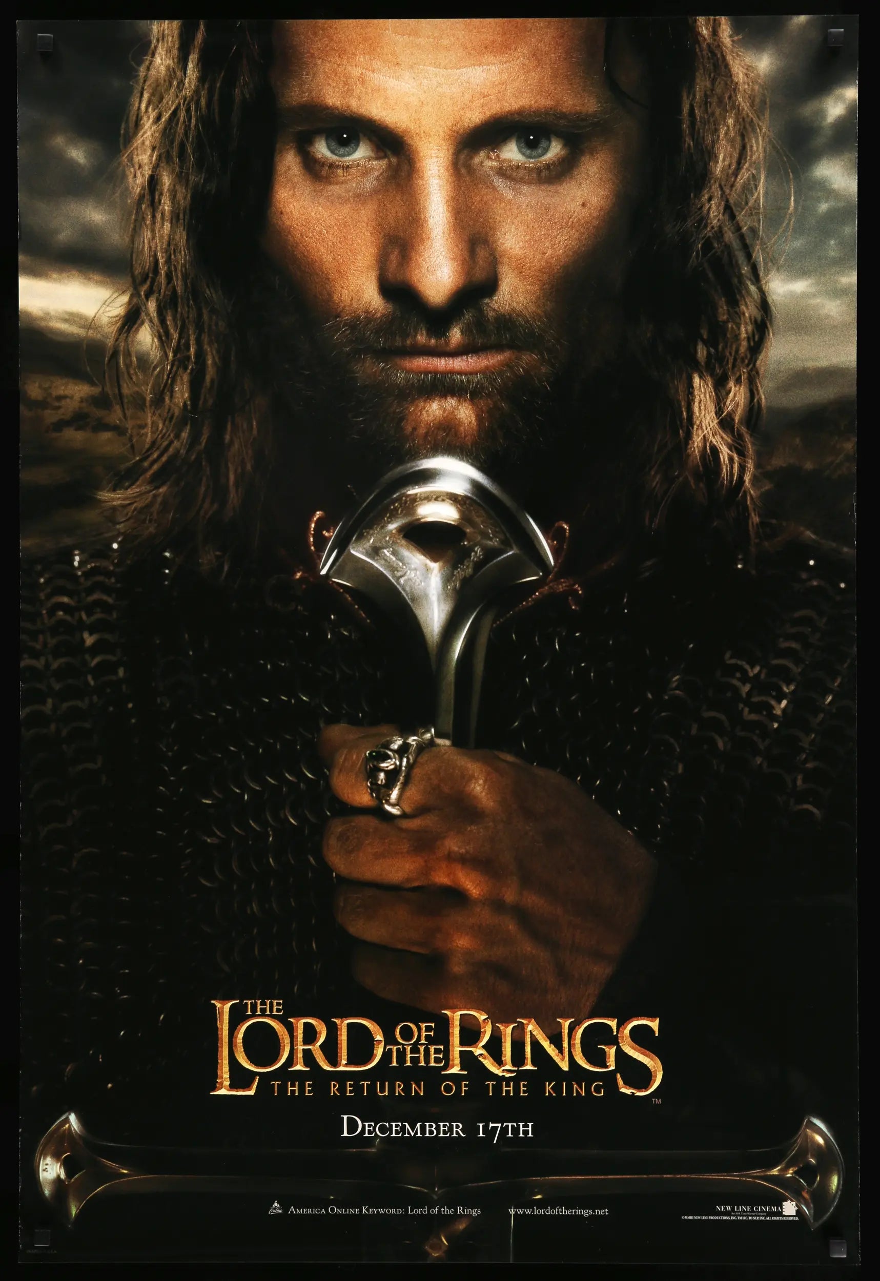  LORD OF THE RINGS FELLOWSHIP OF THE RING MOVIE POSTER 1 Sided  ORIGINAL FINAL 27x40: Prints: Posters & Prints