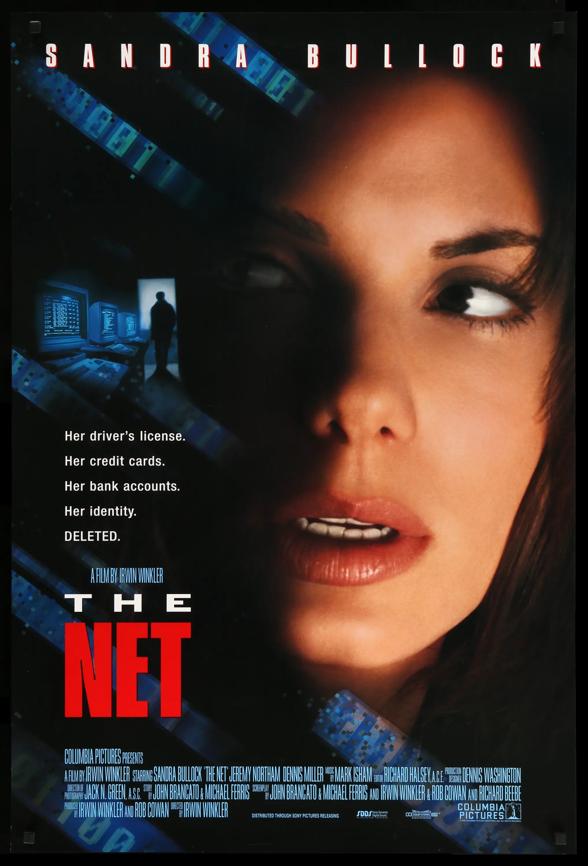 The Net (1995) Original French Grande Movie Poster - Original Film Art -  Vintage Movie Posters