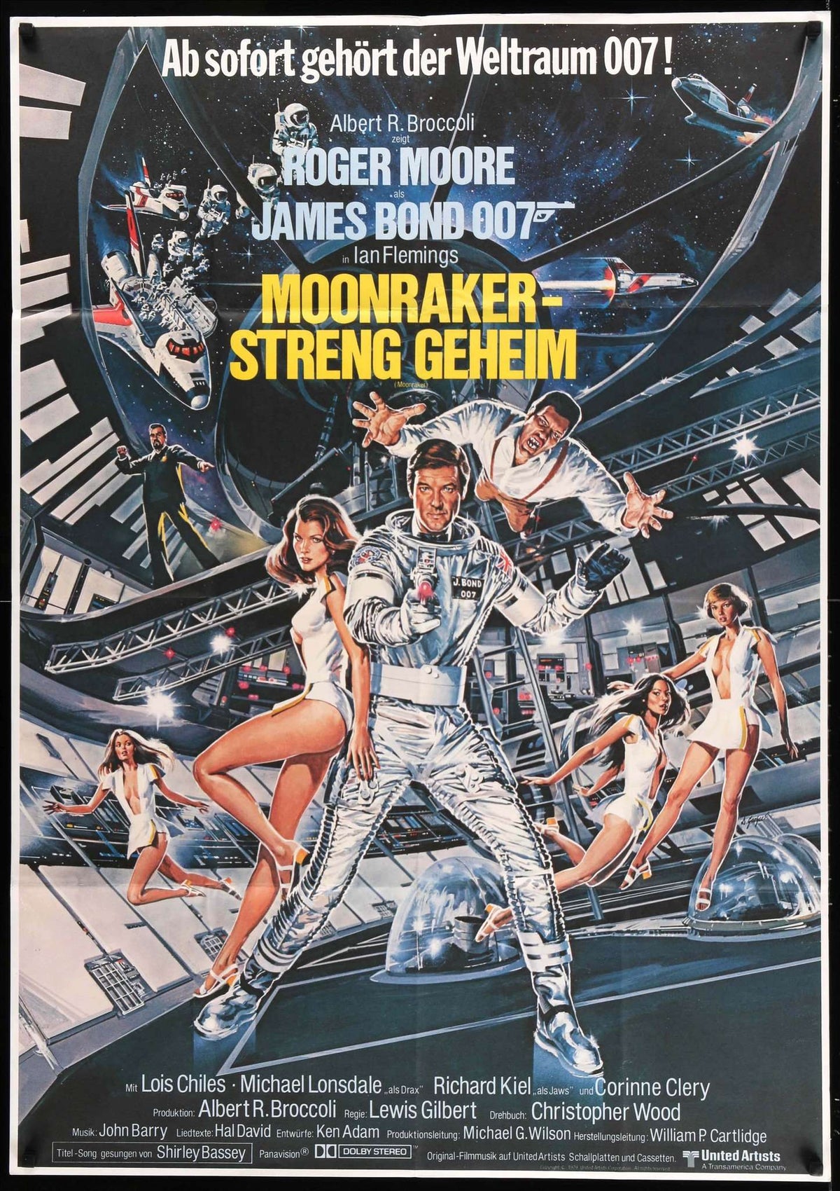 Moonraker (1979) Original German Movie Poster - 33" X 47" - Original ...