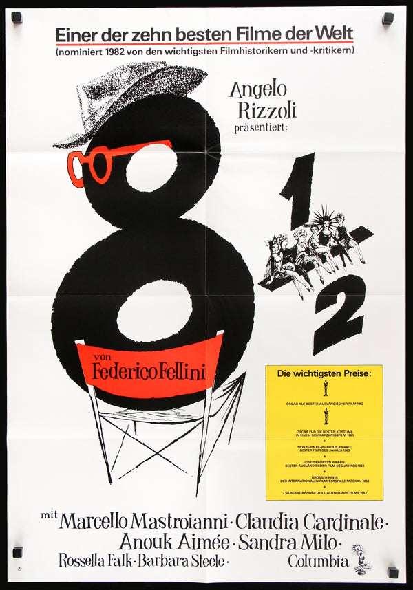 8 1/2 Original Italian 4 Sheet Vintage Movie Poster Fellini  Movie posters  vintage, Italian movie posters, Cinema posters
