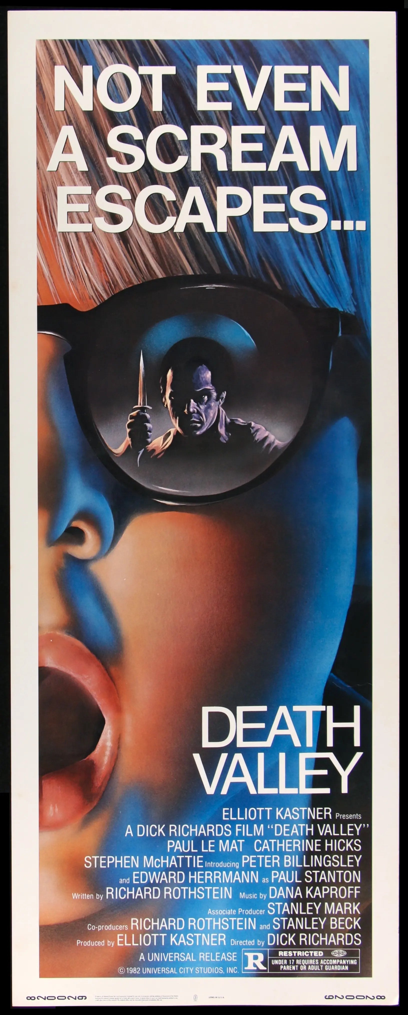 Death Valley (1982) Original Insert Art Vintage Original - Movie - Poster Posters Film Movie