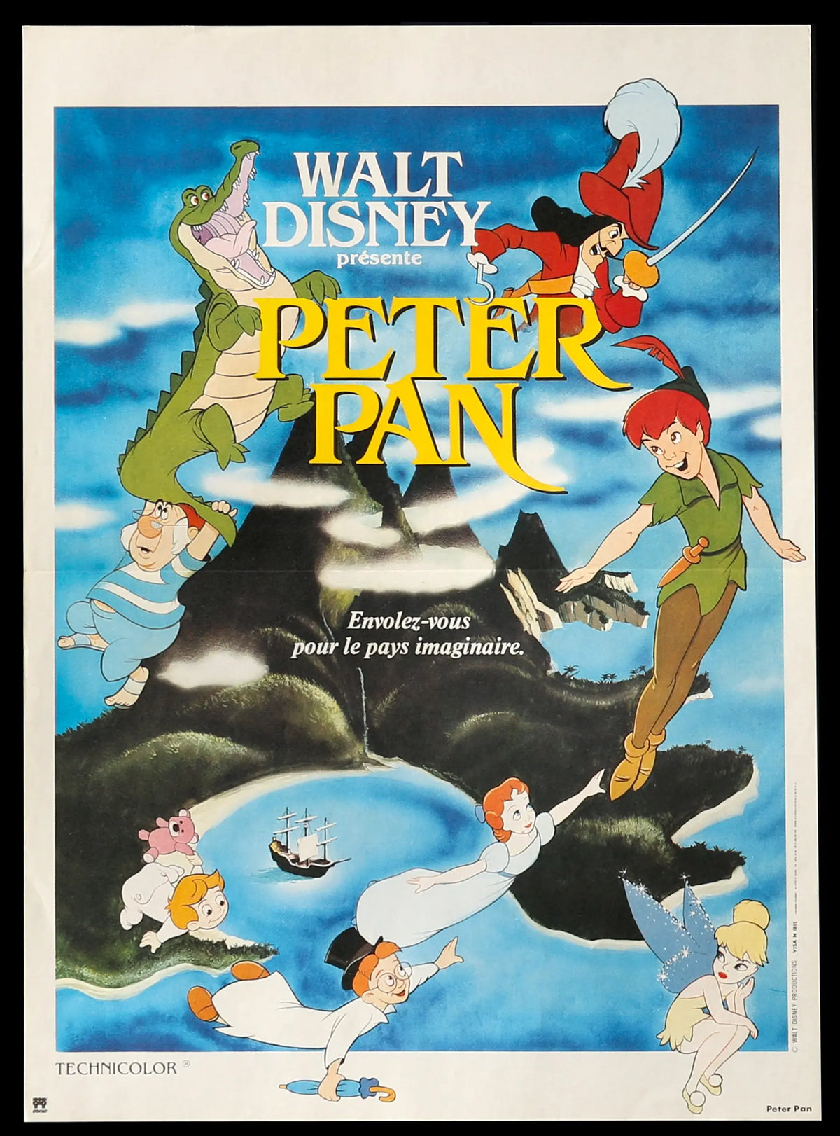Peter Pan (1953) Original R1977 French Petite Movie Poster - Original ...