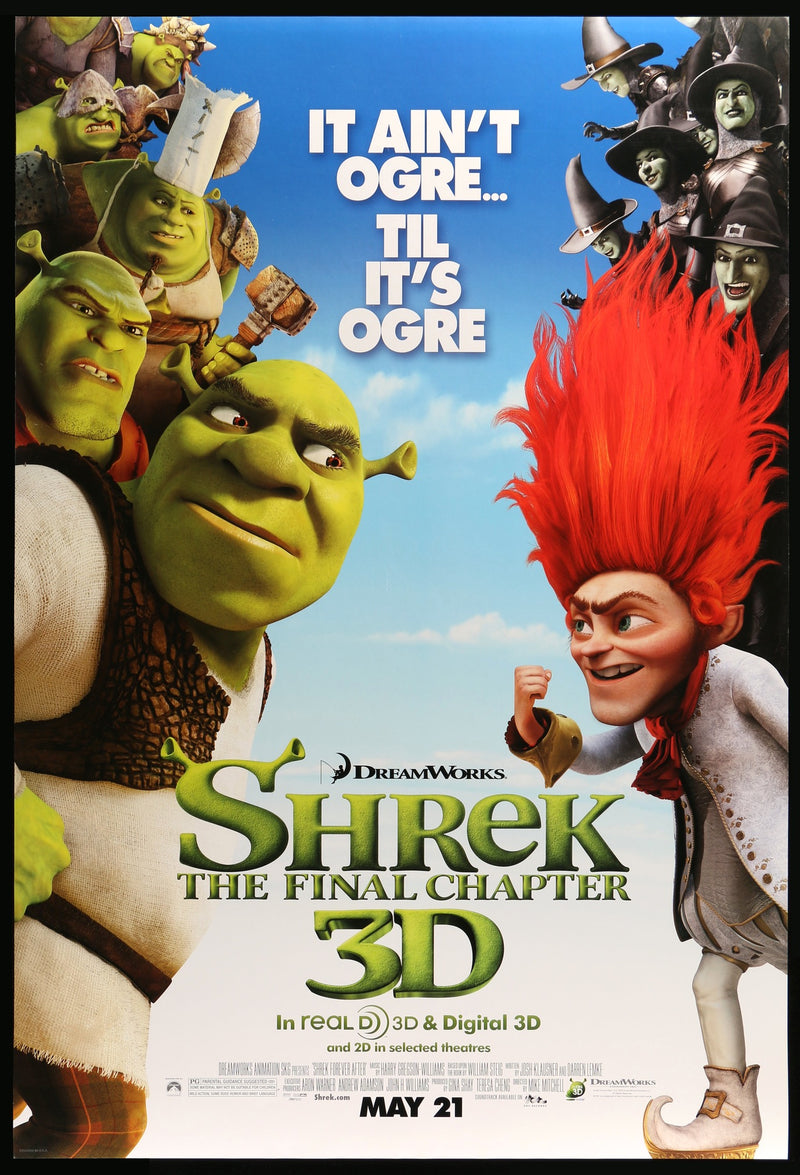 Shrek Forever After 2010 Original One Sheet Movie Poster Original Film Art Vintage Movie