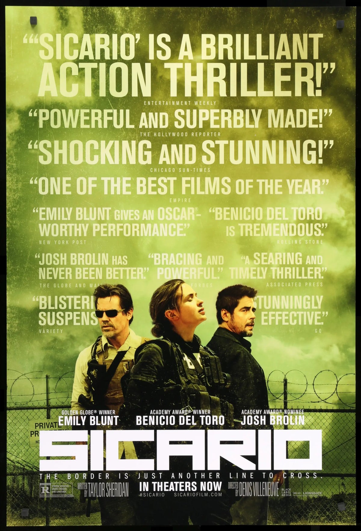 Sicario (2015) original movie poster for sale at Original Film Art