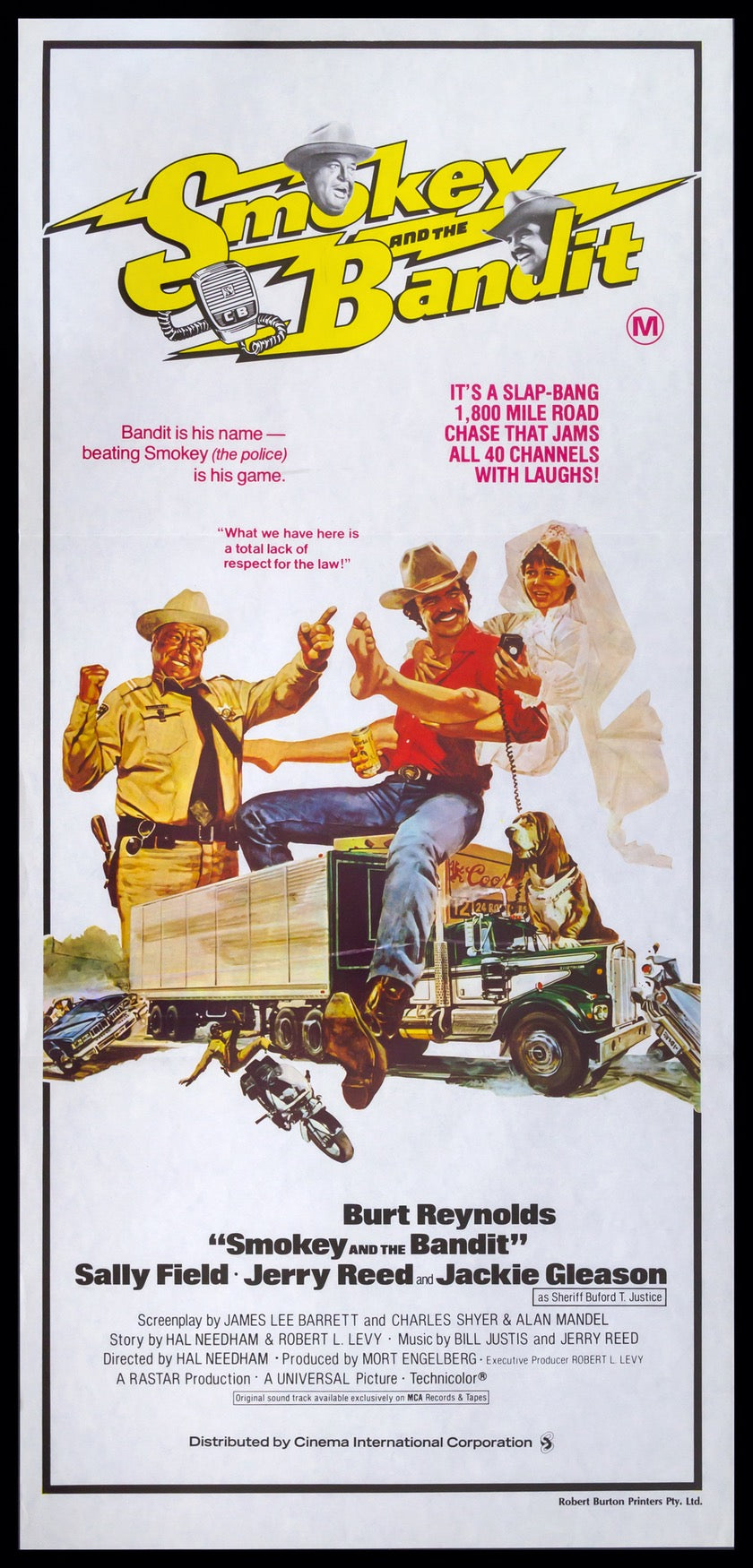 Smokey and the Bandit (1977) 原版澳大利亚日票电影海报- Original