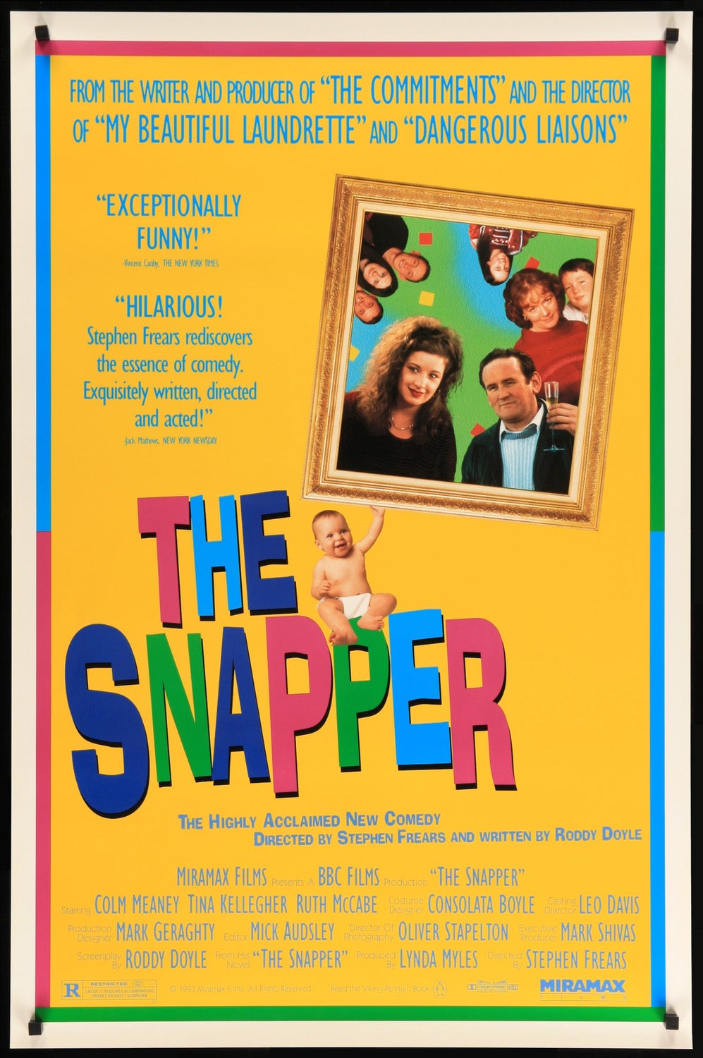 The Snapper (1993) Original One-Sheet Movie Poster - Original Film Art -  Vintage Movie Posters