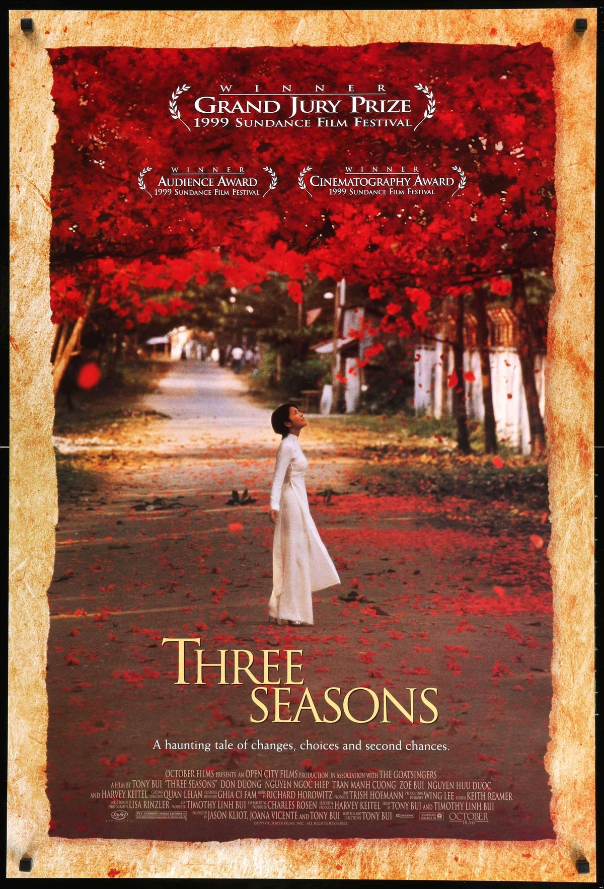 Three Seasons 1999 Original One Sheet Movie Poster Original Film Art Vintage Movie Posters