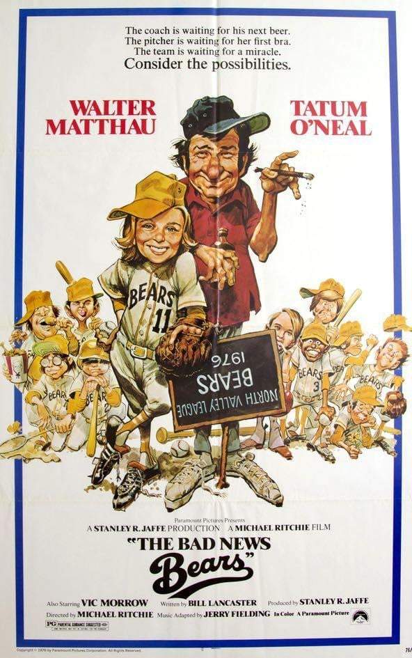 Bad News Bears (1976) original movie poster for sale at Original Film Art