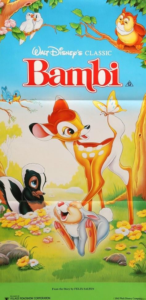 Bambi (1942) original movie poster for sale at Original Film Art