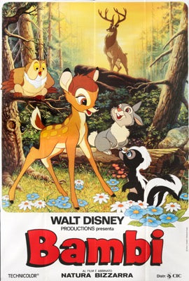 Bambi (1942) original movie poster for sale at Original Film Art