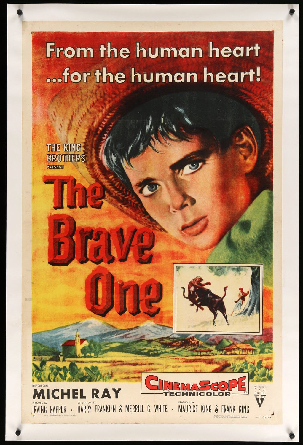 The Brave One (RKO, 1956). Half Sheet (22 X 28) Style A. Drama