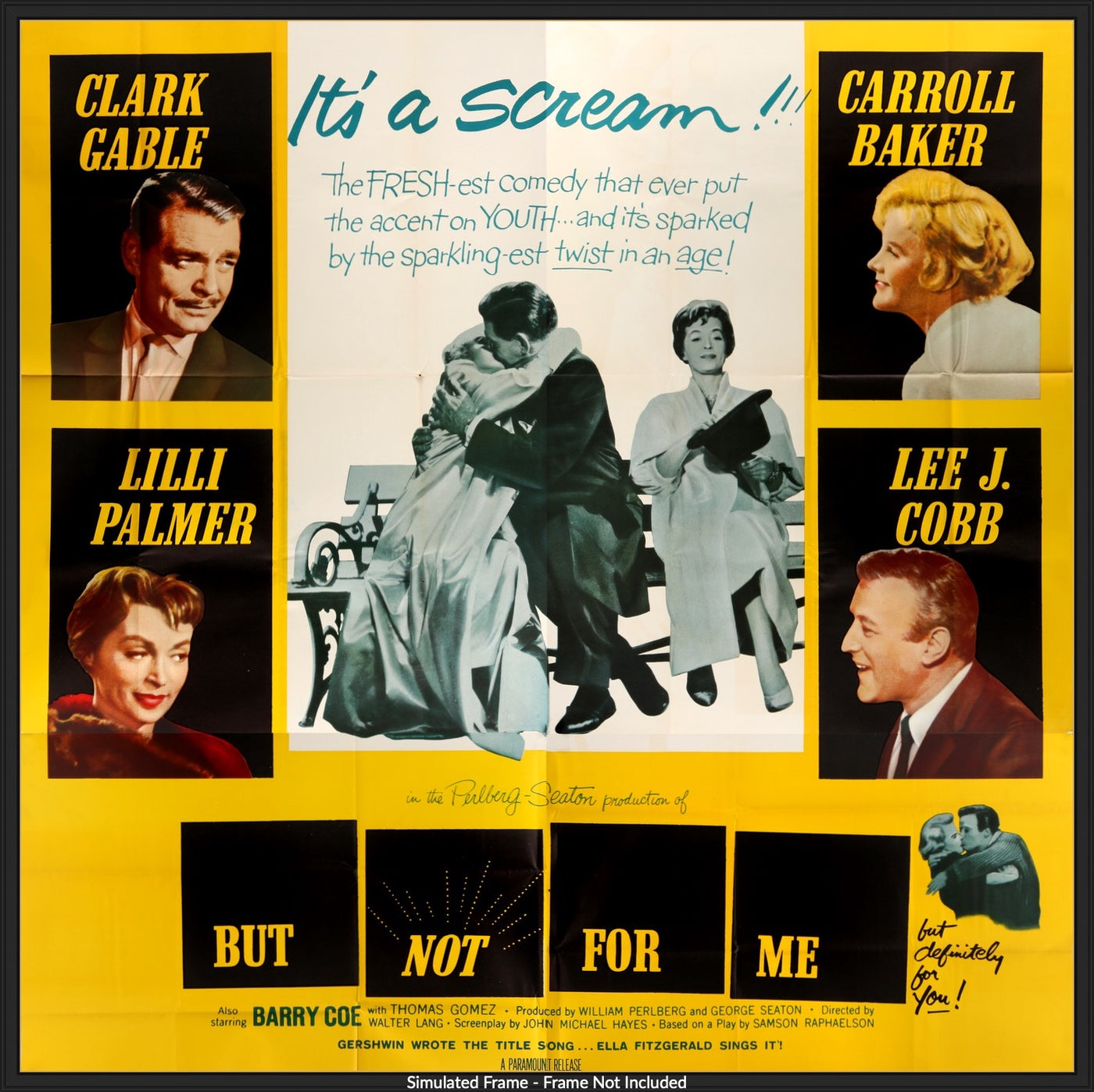 But Not For Me (1959) Original Six Sheet Movie Poster - Original Film ...