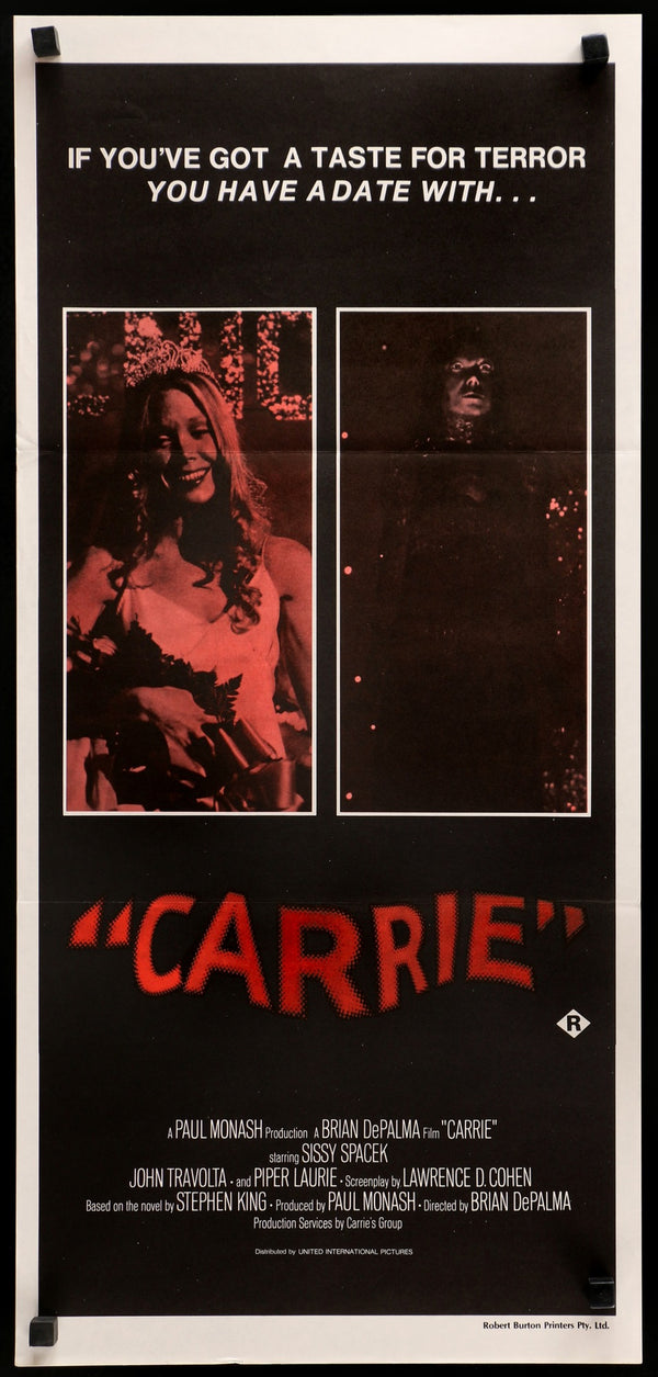 Carrie (1976) Original Australian Daybill Movie Poster - Original Film ...