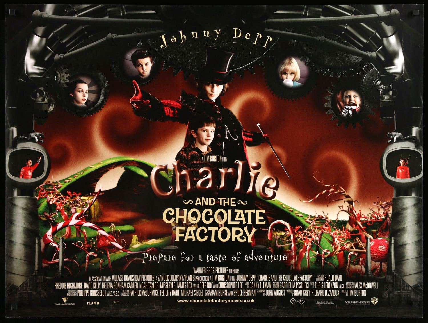 tim burton charlie and the chocolate factory drawings