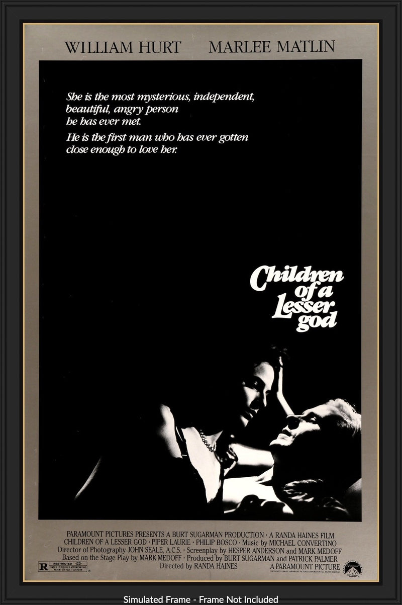 Children of a Lesser God (1986) Original One-Sheet Movie Poster ...