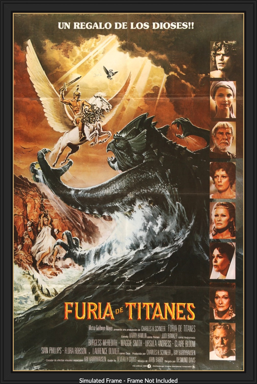 Clash of the Titans Original 1981 Japanese B2 Movie Poster