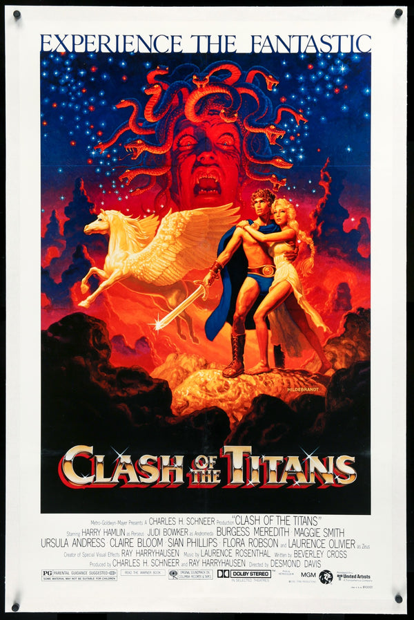 CLASH OF THE TITANS 11x17 Mini Movie Poster VF- 7.5 Harry Hamlin