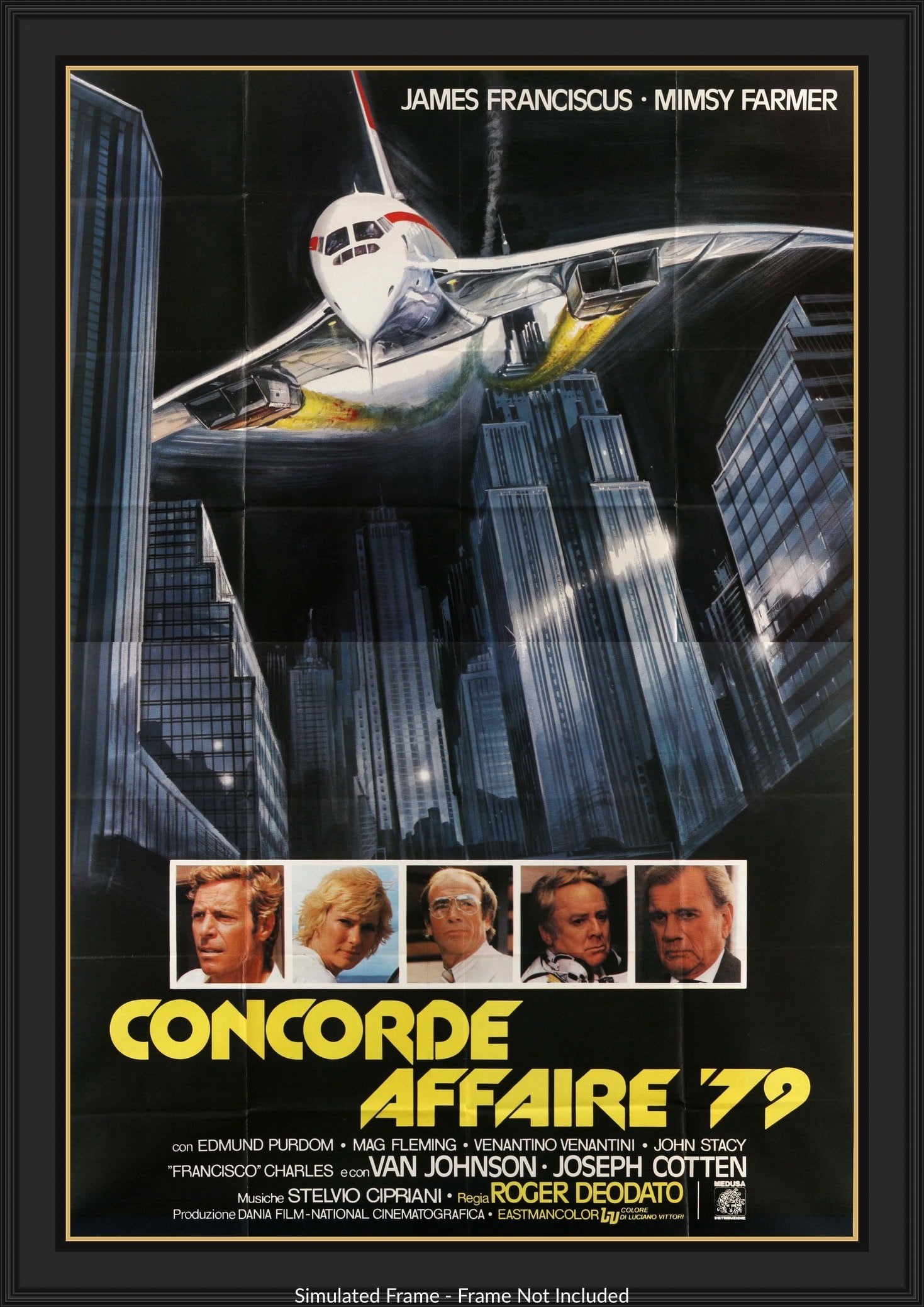Concorde Airplane Poster, Vintage Airplane Poster