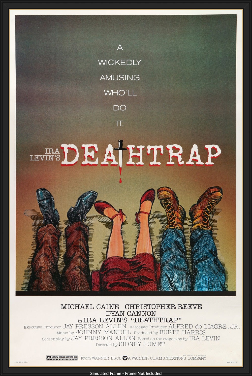 死亡陷阱(1982) 原创单张电影海报- Original Film Art - Vintage Movie