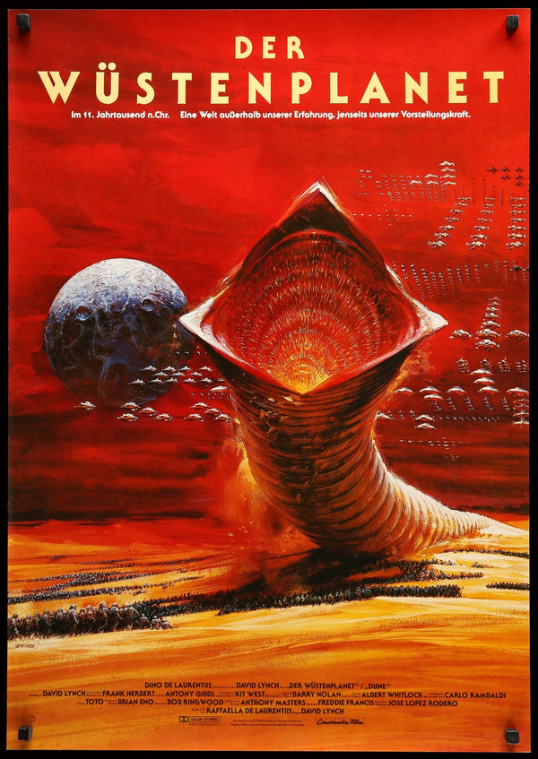 Dune (1984) Original German A1 Movie Poster - Original Film Art - Vintage  Movie Posters