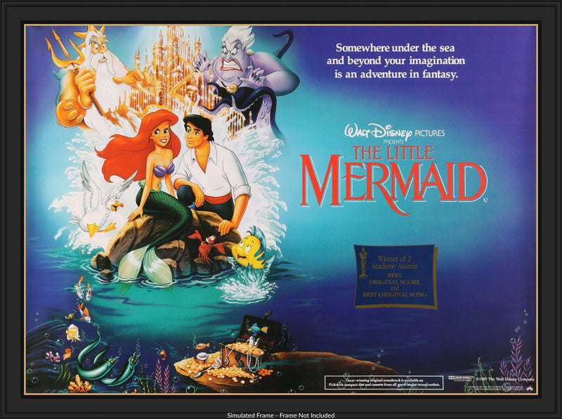 The Little Mermaid (1989) Original British Quad Movie Poster - Original ...
