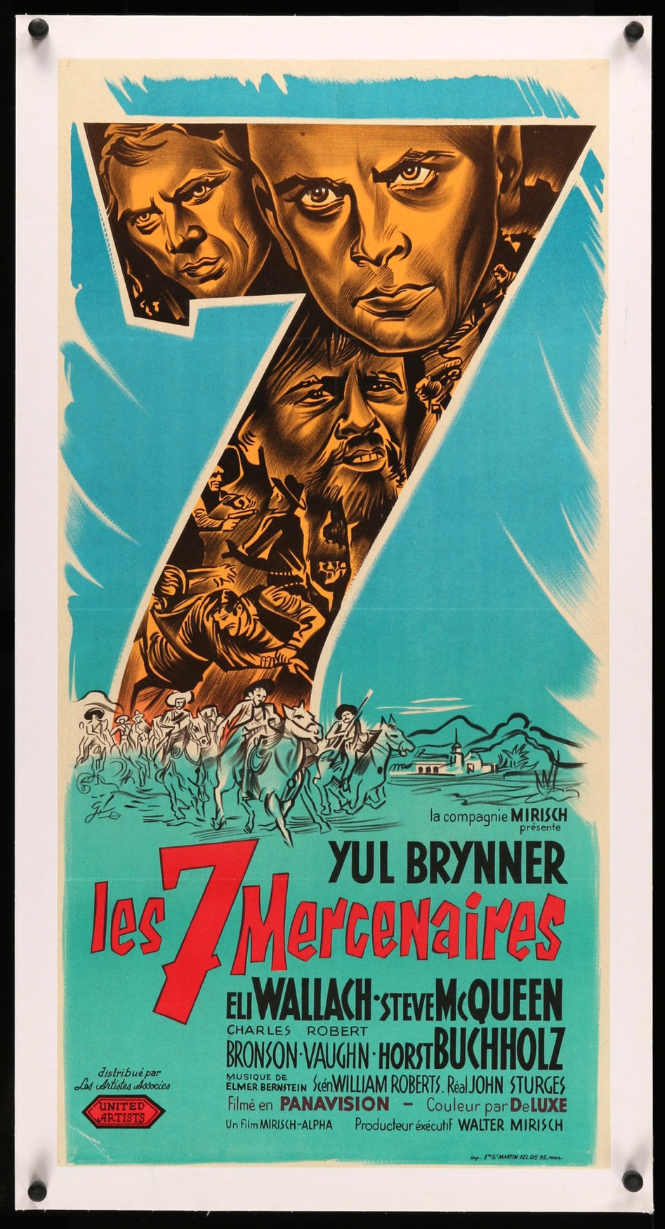 The Magnificent Seven (1960) Original French Theatrical Movie