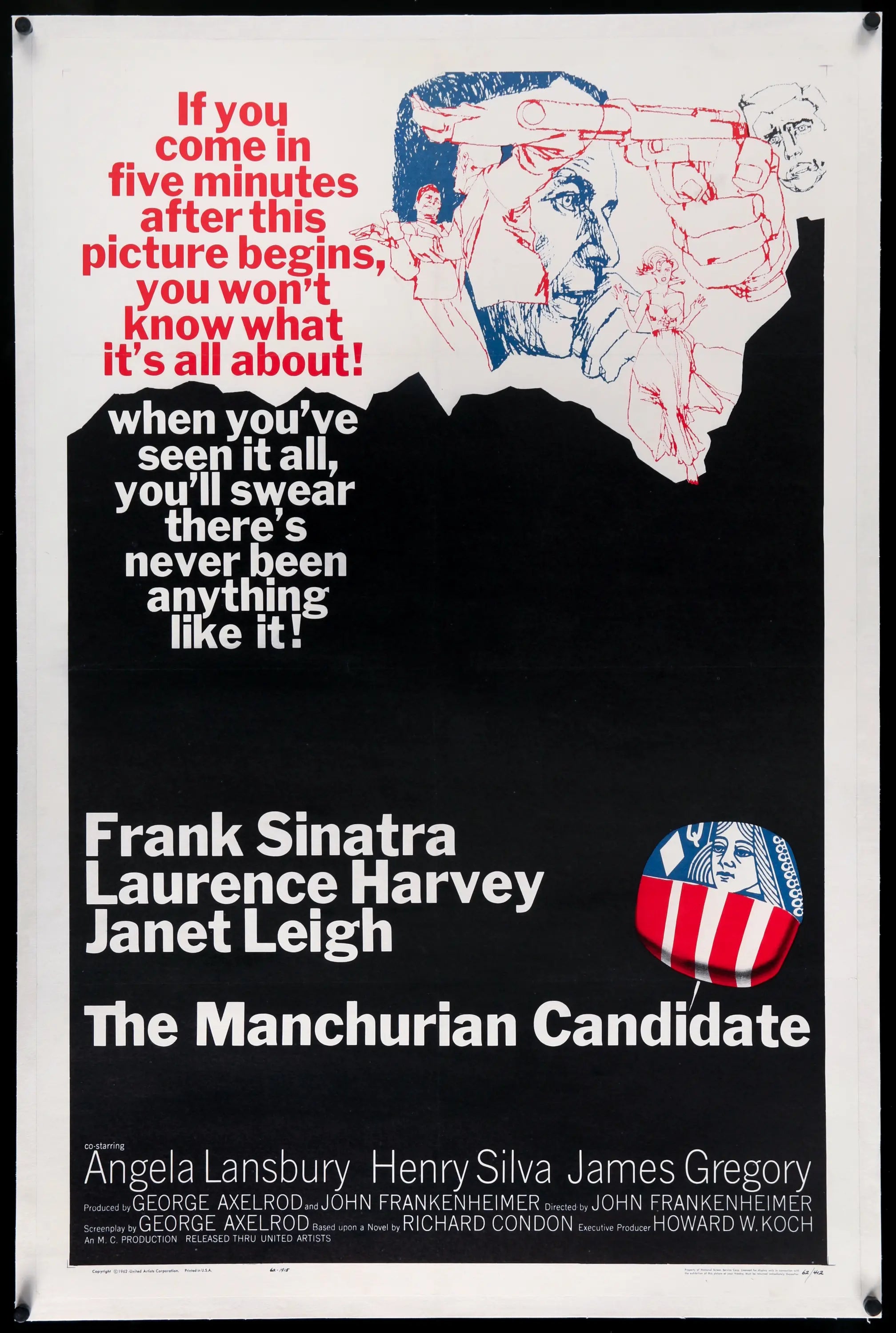 the manchurian candidate 1962 poster