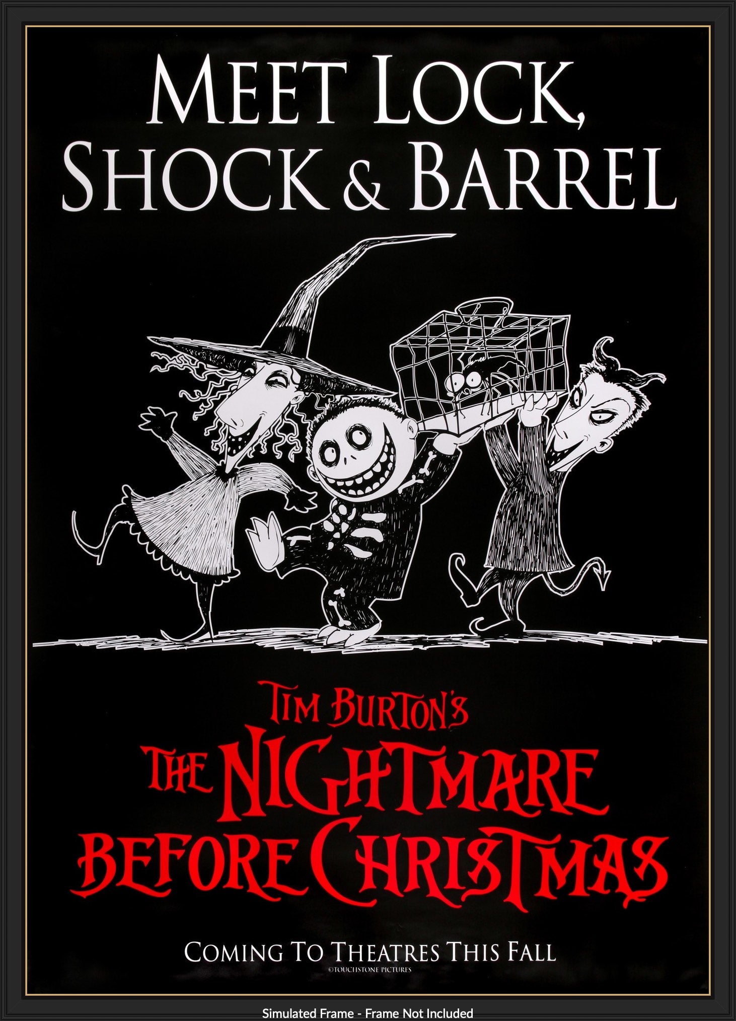 The Nightmare Before Christmas (1993) Original Bus Stop Movie