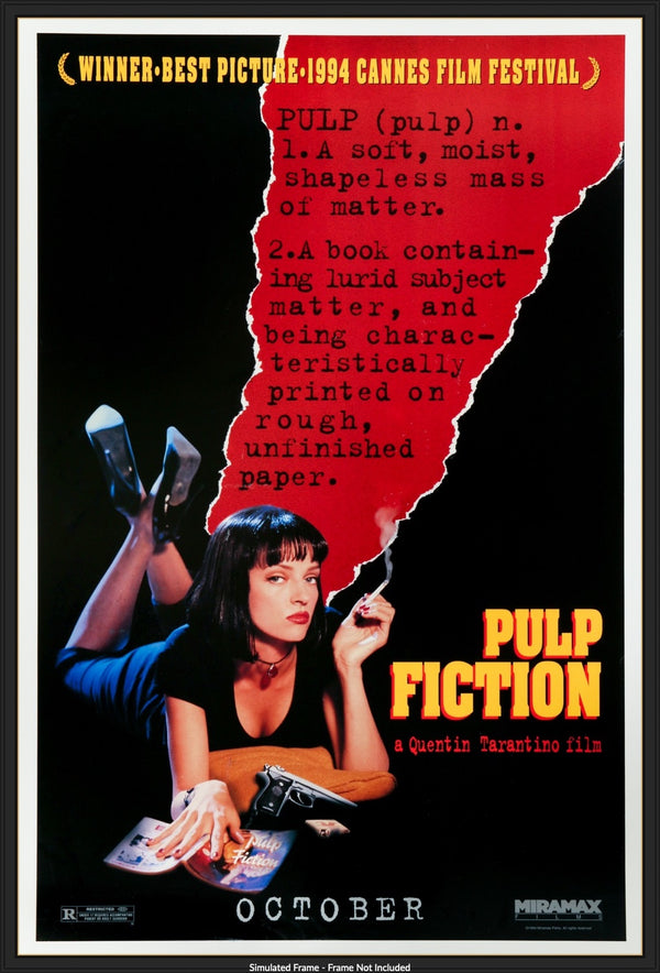 Pulp Fiction Original 1994 German A1 Movie Poster