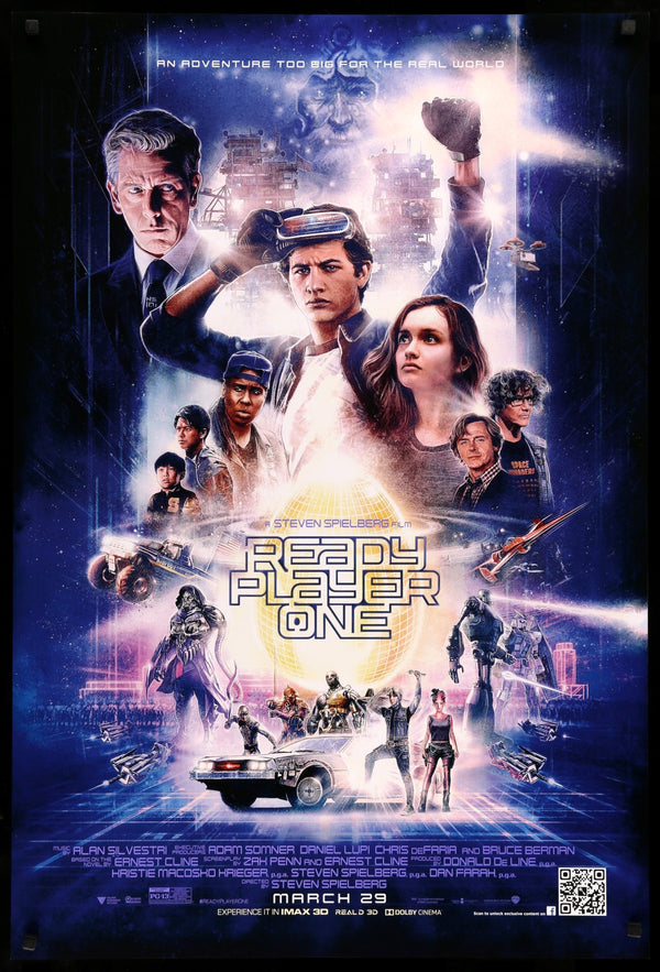 READY PLAYER ONE Japanese B2 movie poster STEVEN SPIELBERG 2018 NM