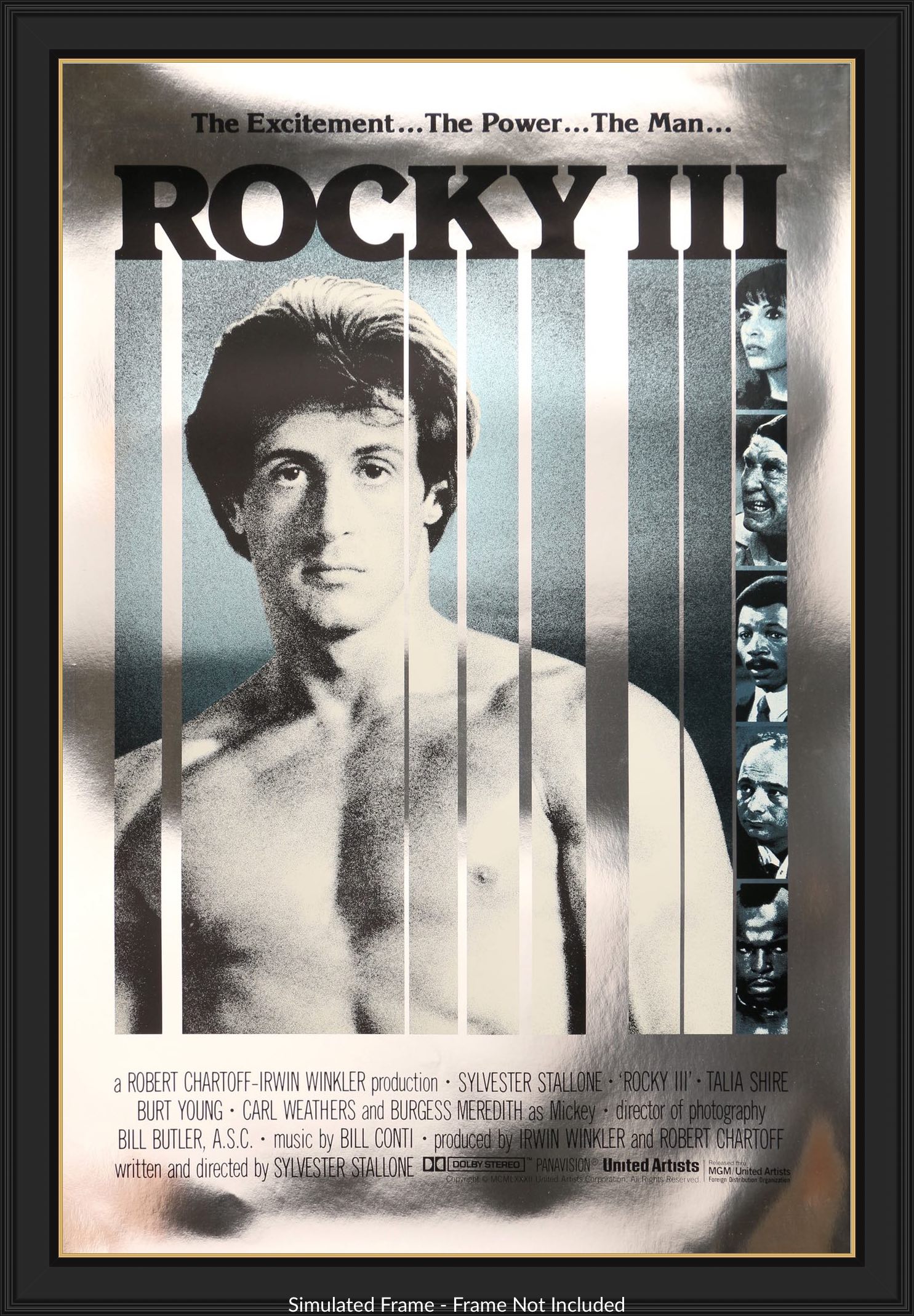 Rocky III (1982) Original Foil One Sheet Movie Poster - Original Film ...