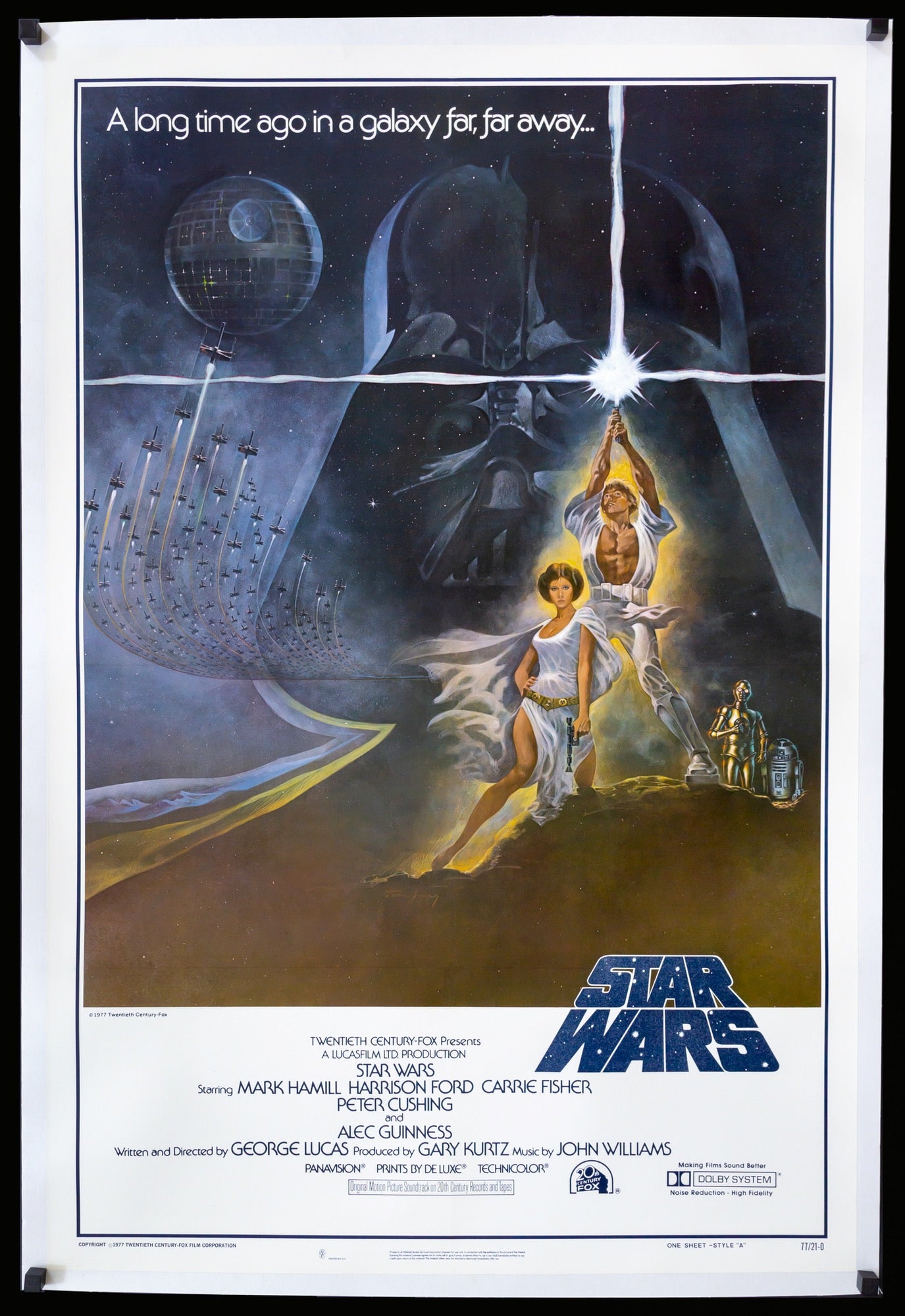 Star Wars (1977) Original One-Sheet Movie Poster - Original Film Art - Vintage  Movie Posters