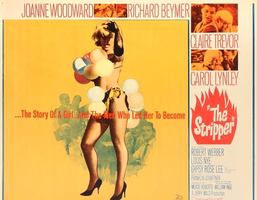 脱衣舞女(1963) 原版半张电影海报- Original Film Art - Vintage Movie