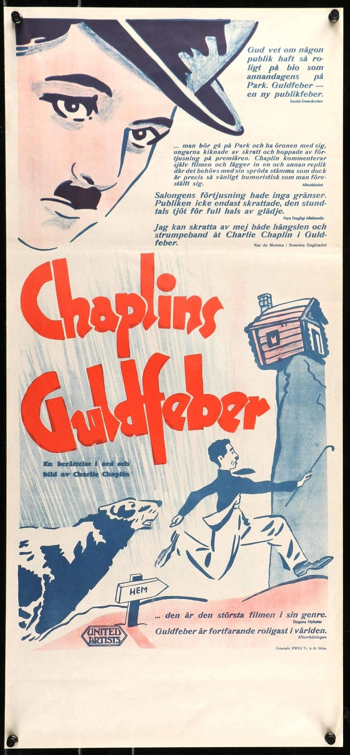charlie chaplin gold rush poster