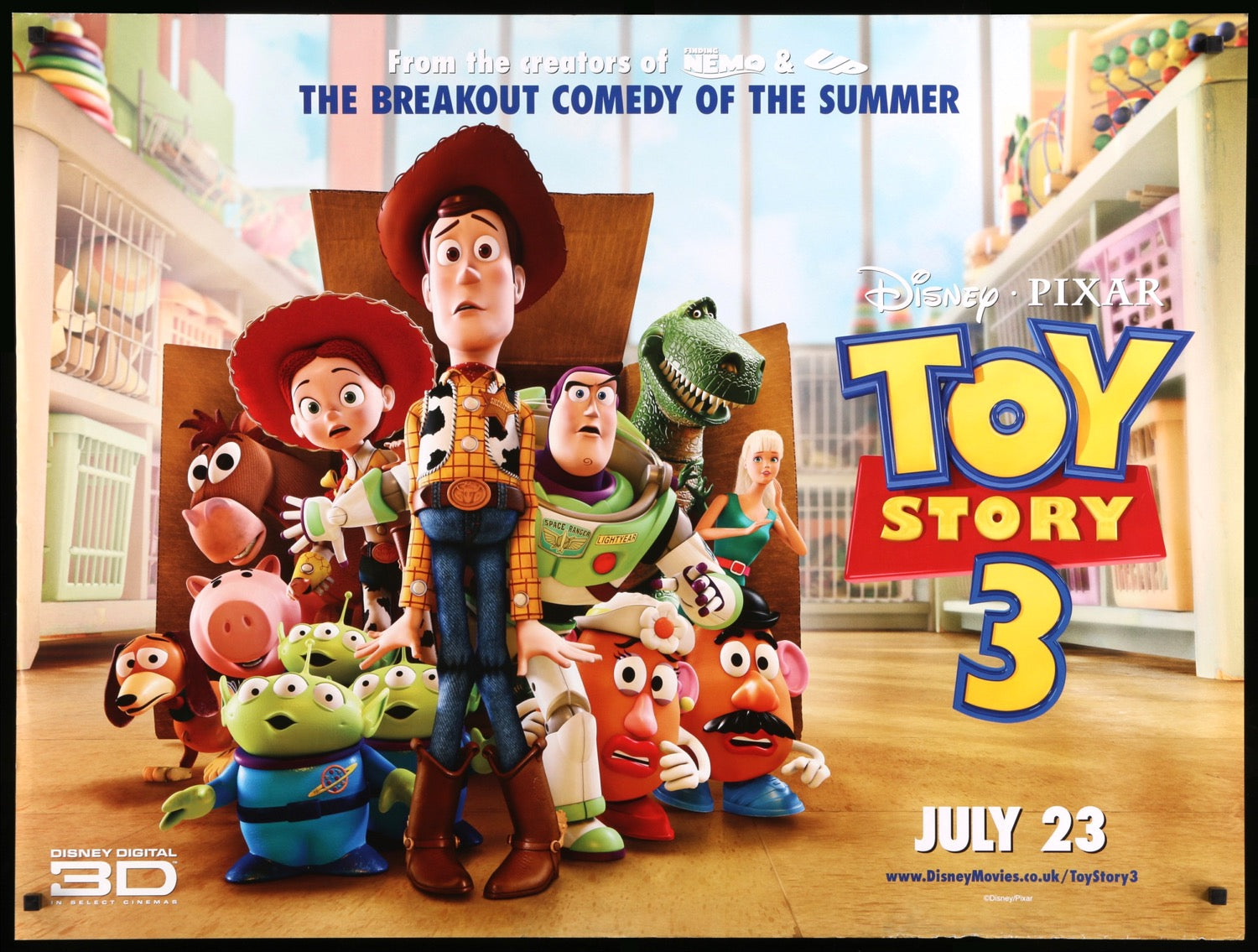 Toy Story movie poster 30 x 40 Walt Disney original Toy Story 2